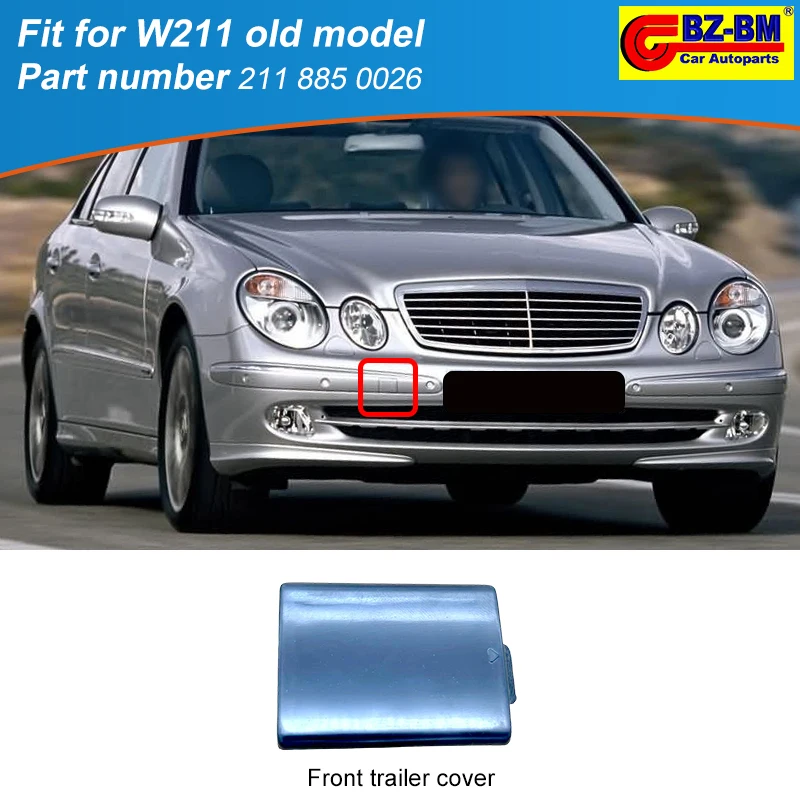 

Front rear Bumper grille Tow eye Hook Cover Cap 2118850026 For Mercedes W211 2118851022 2118801405 2118850353 2118850453