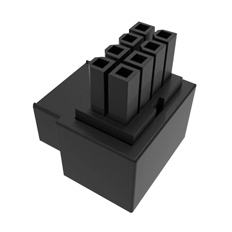8Pin Female to 8pin Male 90 Degree Angled Power Adapter for Desktops Graphics Card Power Cable Adapter Connector