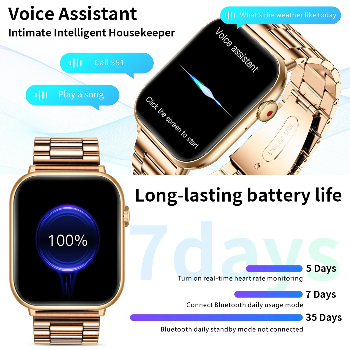 LIGE New Women Smart Watch For Men Body Temperature Sports Fitness Watches Waterproof Bluetooth Call Digital Smartwatch Ladies