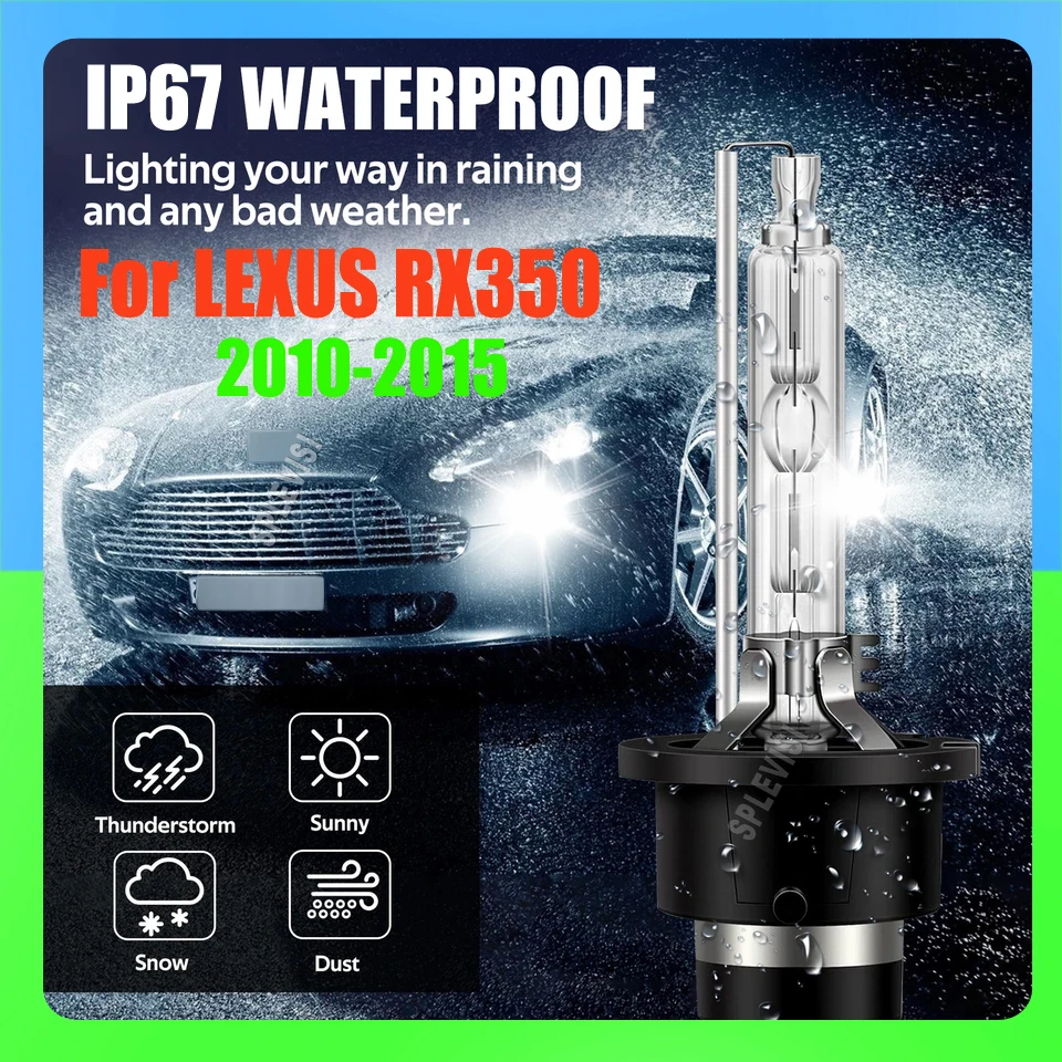 

35W 12V Xenon HID Bulb 6000K Lamp D4S Car Headlight Discharge Lamp Conversion Kit For LEXUS RX350 2010 2011 2012 2013 2014 2015