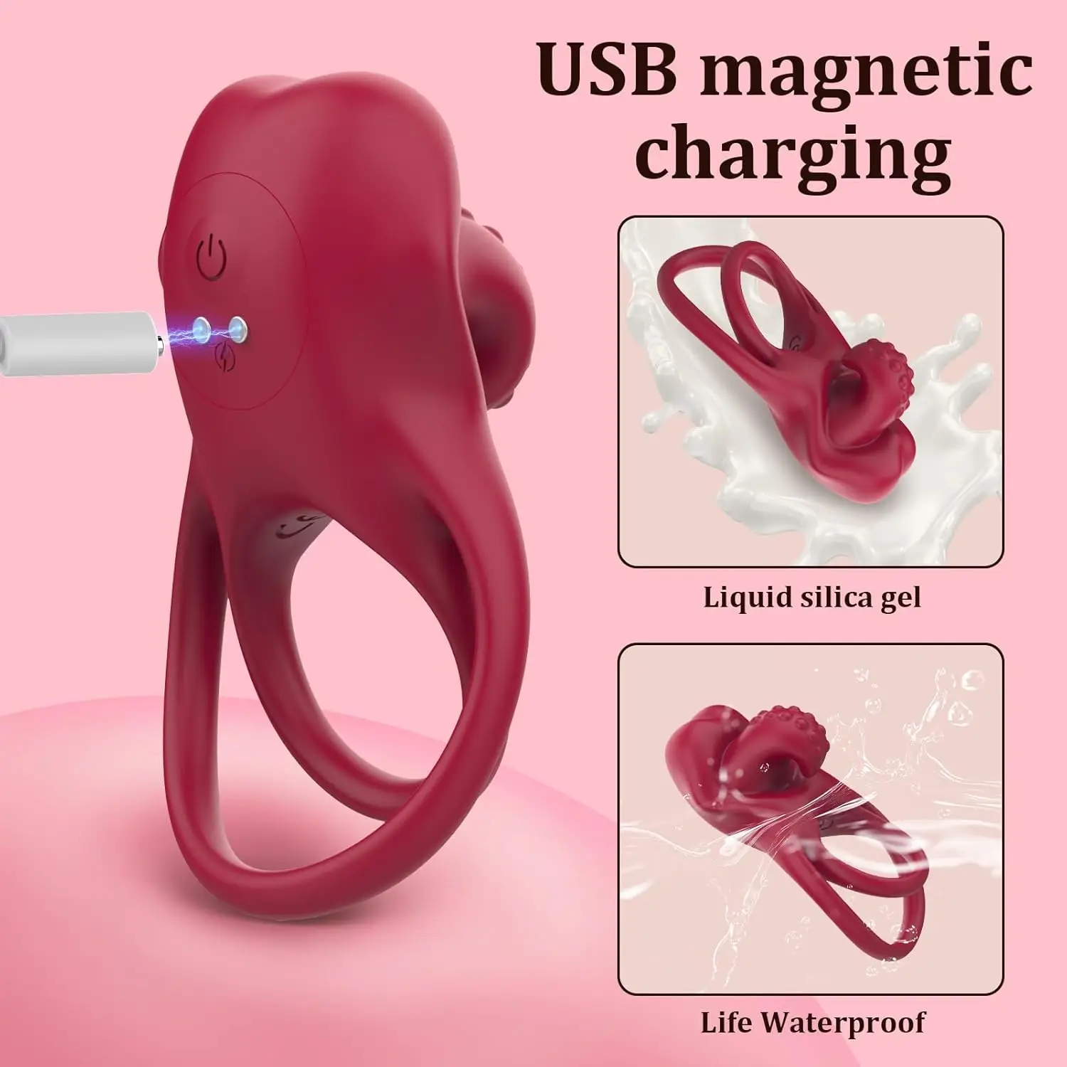 Vibrating Cock Ring for Clitoral Stimulation