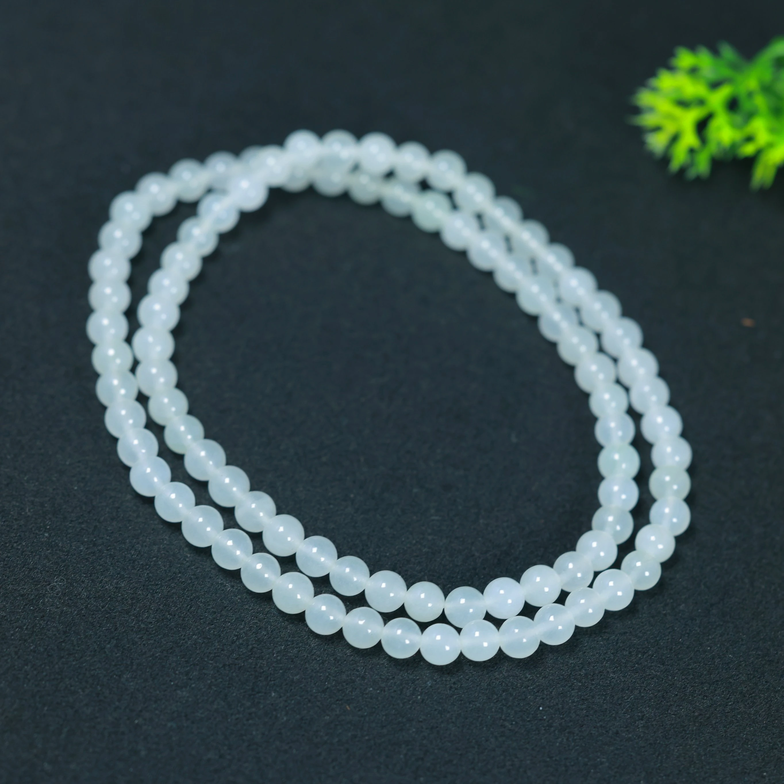 6mm Natural Myanmar Jadeite Grade A Burma Jade Multilayer Bracelet Women Fine Jewelry Genuine Burmese Jade Three Circle Bracelet