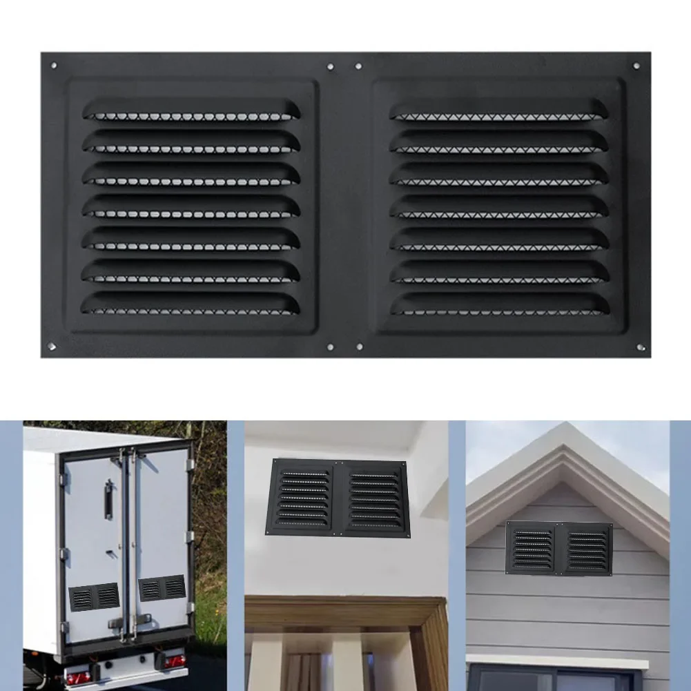 

Air Ventilation Cover Louver Ducting Ceiling Ventilation Grill Cover Stainless Steel Heating Cooling Ventilator Insect Mesh