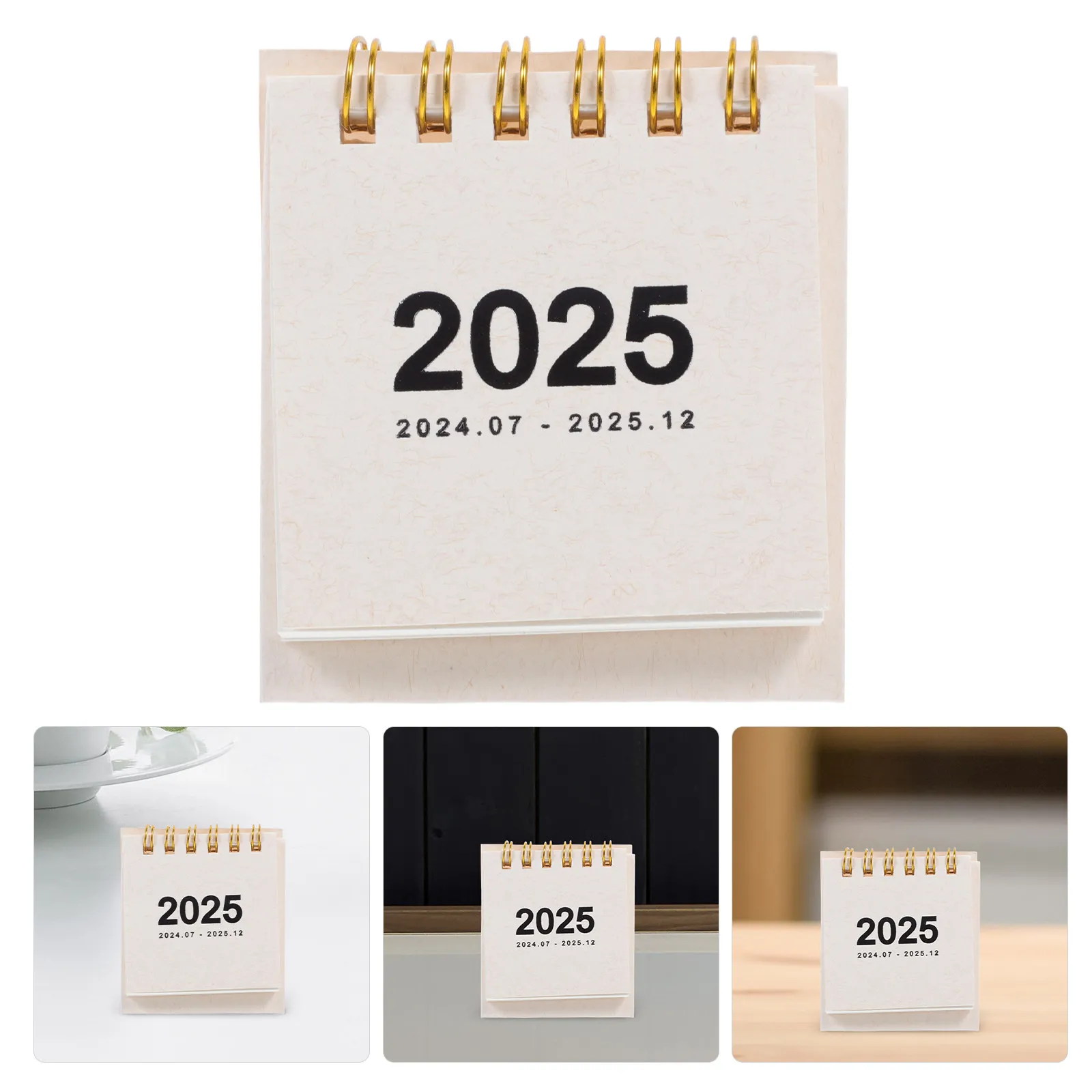 

Desk Calendar 2024-2025 Mini Flip Calendar Small Size for Desktop Organization Motivational Reminder Personalized Writing