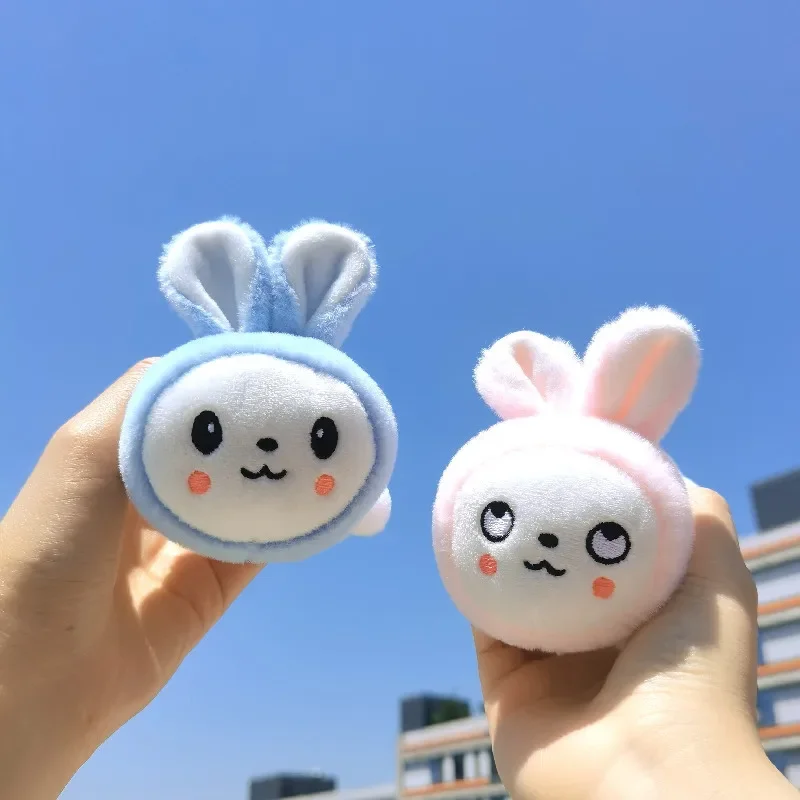 2023 Hot 2023 New Creative Cute Bunny Plush Doll Keychain Kawaii Cartoon Cartoon Soft Stuffed Charm Girl Birthday Gift