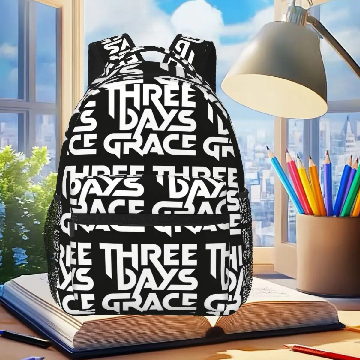 Singer's Three Days Of Grace 1 Backpack Student Boys Girls BookBag Children School Bag Laptop Shoulder Bags for Men Women