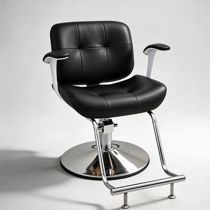 Rolling Removable Barber Chair Luxury Height Adjustable Salon Chair Smooth Washable Sedia Parrucchieri Beauty Salon Furniture
