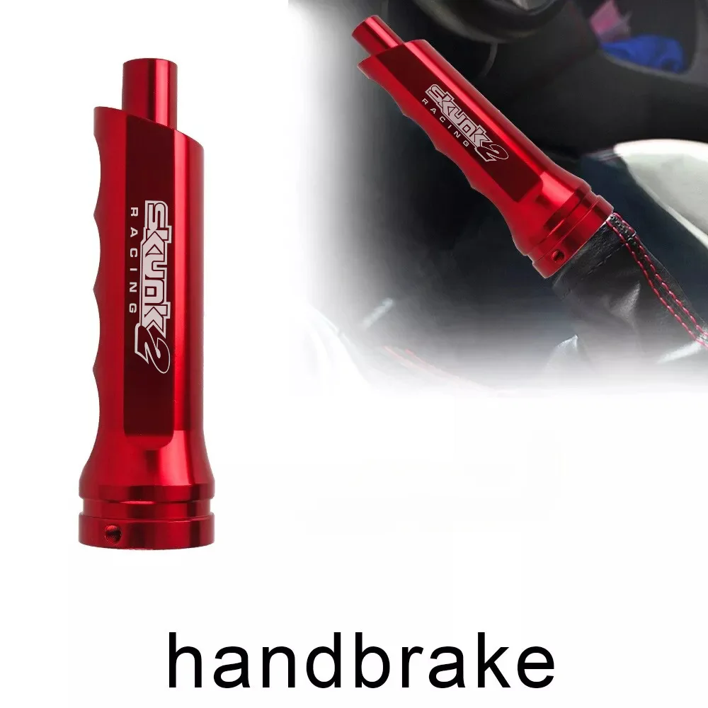 1PC car handbrake cover, aluminum alloy racing car modified handbrake handle cover, internal gear lever cover
