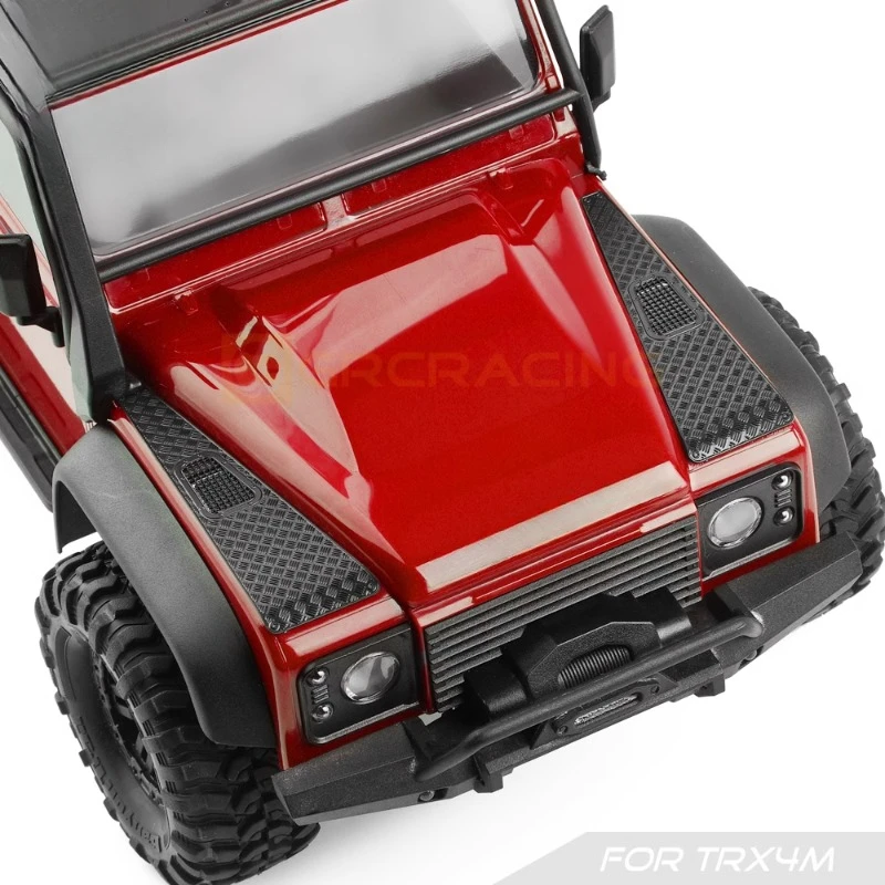 Stainless Steel Simulation Box Anti-slip Plate Accessories for 1/18 RC Crawler Car Traxxas TRX4M Defender Land Rover DIY Parts