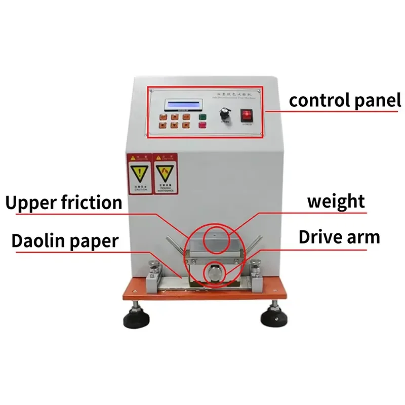 NG-606 ASTM D5264 Friction Ink Pen Testing Machine Printed Ink Rub Tester