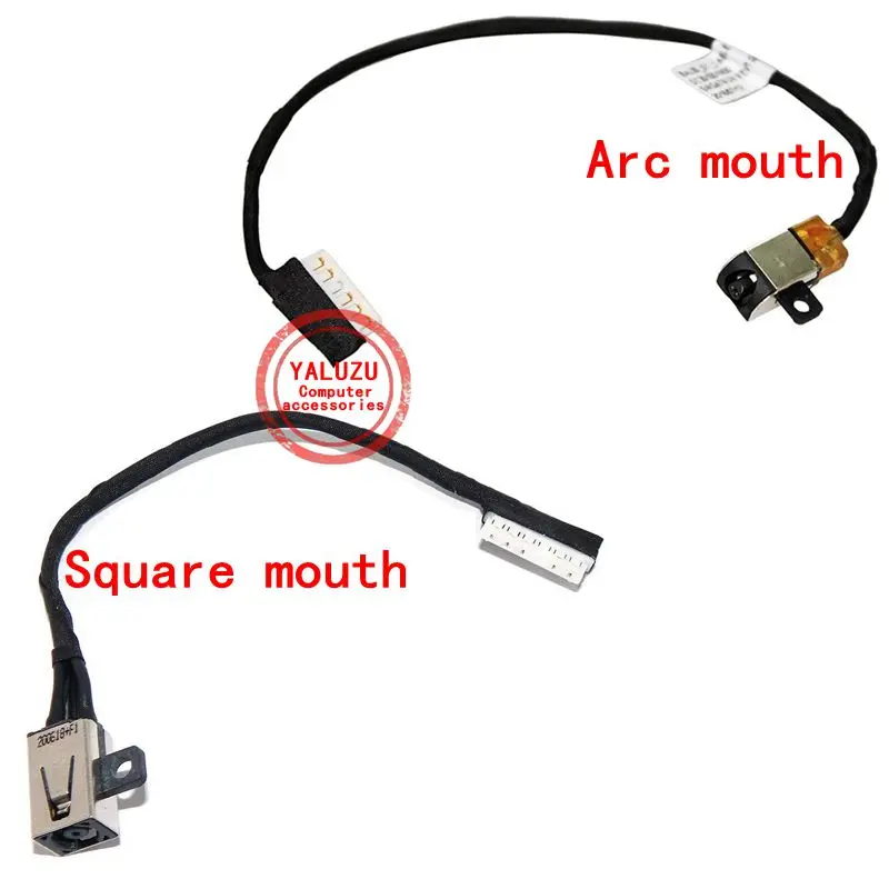 New Laptop DC-IN Power Jack With Cable For Dell Inspiron 3482 3583 3585 5493 5593 3505 P75F P75F006 P89G Square Mouth/Arc Mouth