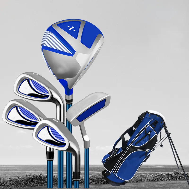 Factory Directly Supplied Customized Logo Lightweight Steel Forged Golf Clubs with Rubber Grip for Progressive Training