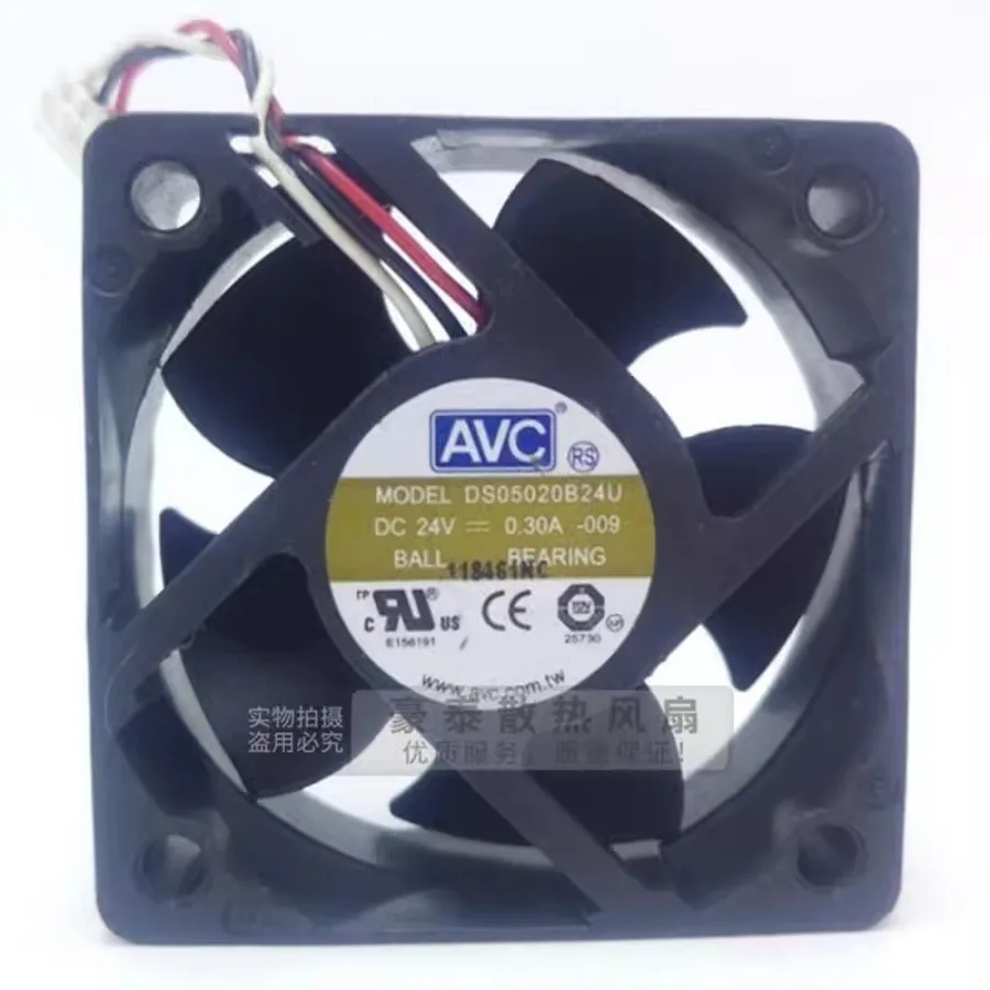 

Для AVC DS05020B24U 5020 DC24V 0.30A 5CM 3-проводной вентилятор охлаждения с двойным шарикоподшипником