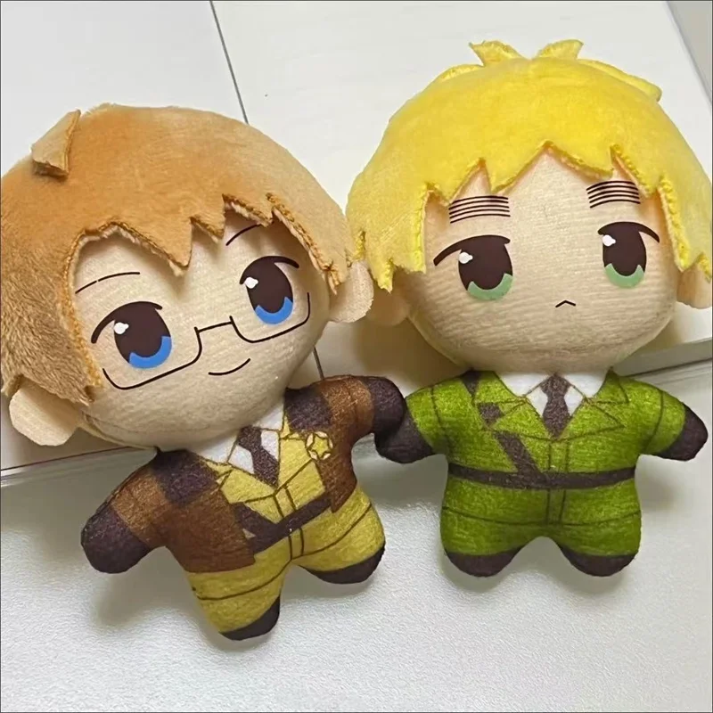 

10cm Anime Axis Powers Worlds Plush Toy Stuffed Doll Hetalia Arthur Kirkland Alfred F Jones Wang Yao Soft Pendant Birthday Gifts