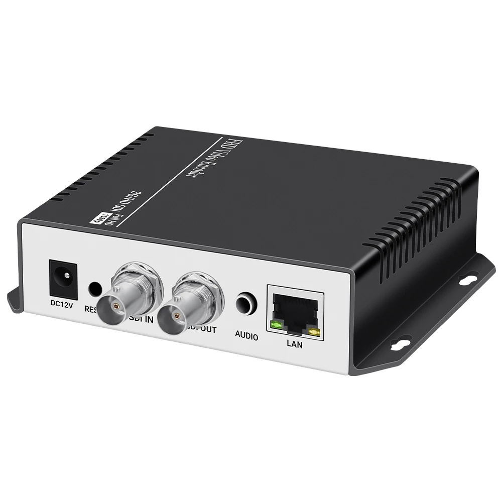 HEVC H.265 H.264 SD HD 3G SDI to IP Loop Encoder Live Streaming Video Audio Encoder with SRT HTTP RTSP RTMP UDP ONVIF HLS