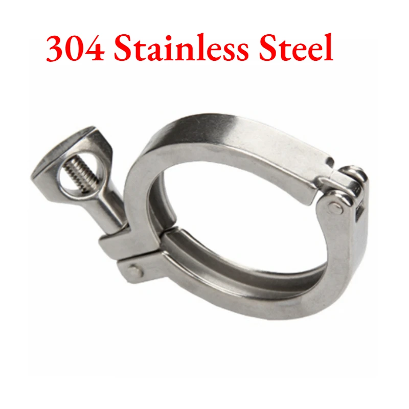 

1 PC 0.5" 3/4" 1" 1.5" 2" 2.5" 3" 4" Tri Clamp Tri-Clover Sanitary Food Grade 304 Stainless Steel Hanger Fitting Homebrew