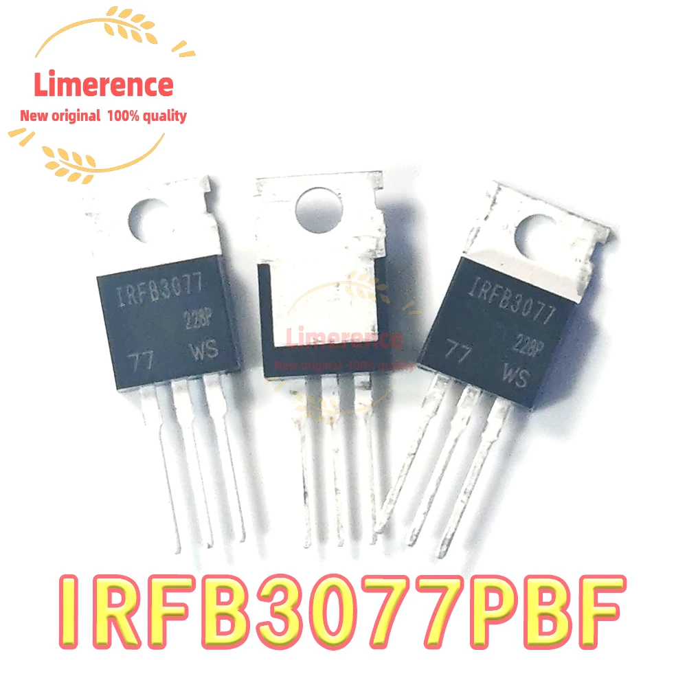 5PCS  IRFB3077PBF IRFB3077 mosfet  TO-220 75V 210A  Transistor
