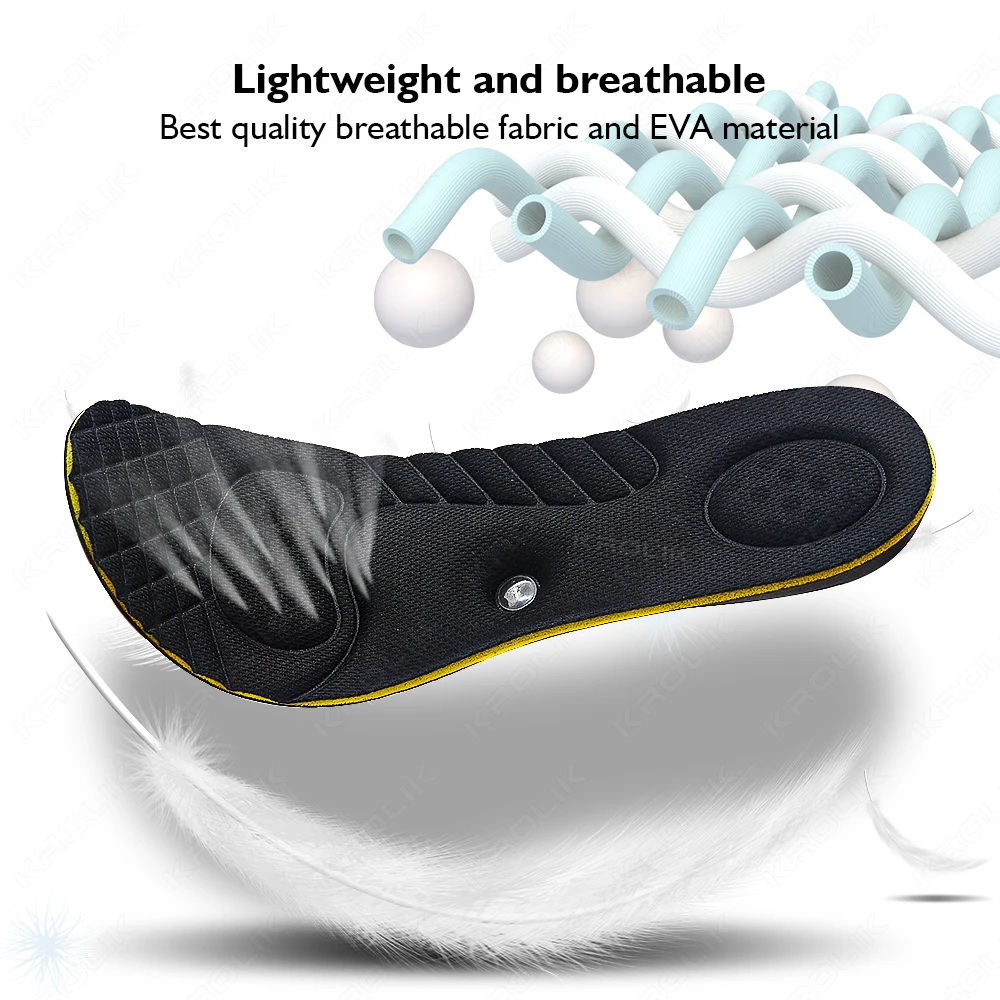 VTHRA Latest Magnet 2-5cm Invisible Height Increase Insoles Templates Memory Foam Female Heighten  Shoes Sole Pad Growing Unisex