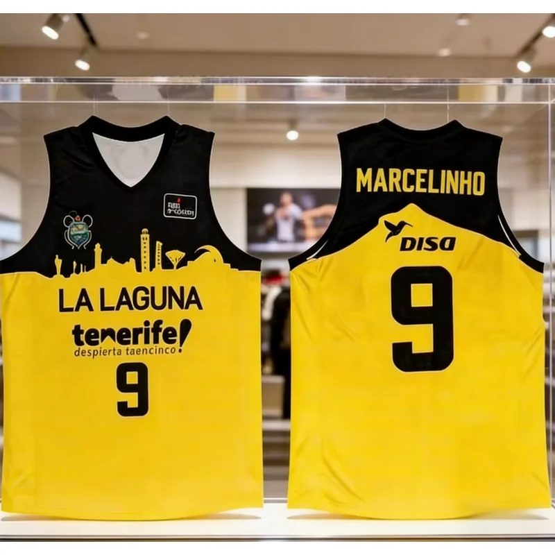 Camiseta de Baloncesto ACB España Tenerife 2026, Nueva Llegada, Secado Rápido, Camisetas de Baloncesto para Hombre, Ropa de Playa