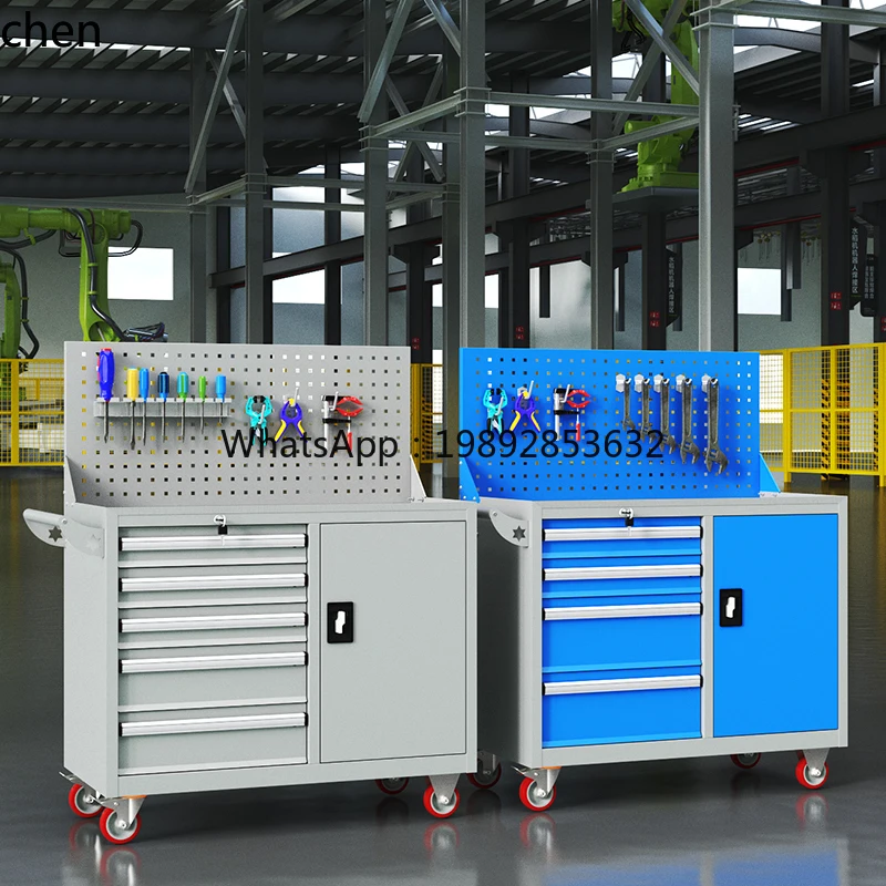 

heavy tool cart tool cabinet thickened storage site factory workshop hardware iron multi-functional trolley