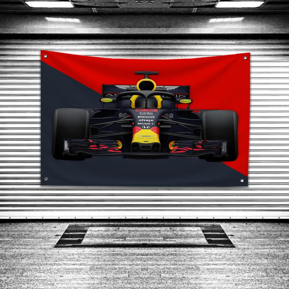 Hanging Flags Garden Flag Banner Small Hand-held Flag Room Decoration Garage Decoration R-red-bull F1 Flags for Bedrooms Funny