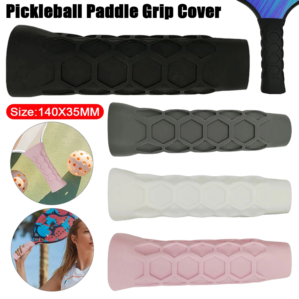 Silicone Pickleball Handle Cover Silica Gel Undergrip Paddle Grip Pickleball Handle Protector Sleeve  Non-Slip Racket Overgrip