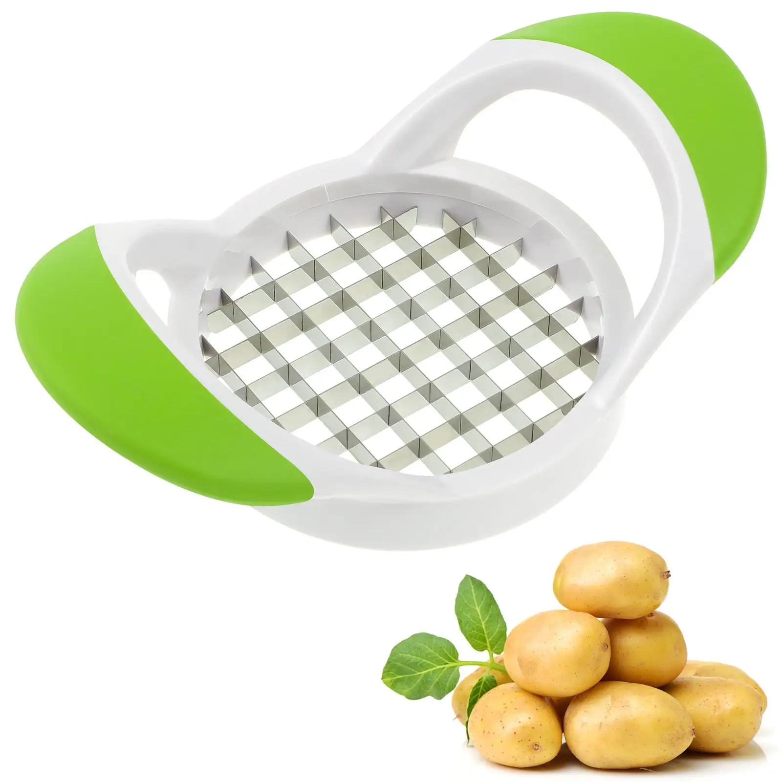 

Potato Stainless Steel Slicer Grater Manual Fruit Veggie Tool Compact Light Wide Applications Home Camping