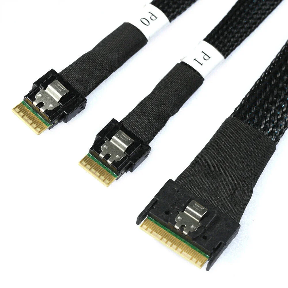 High-Speed Slimline SAS SFF-8654 8I To 2 Ports SFF-8654 4I Server connection Cable
