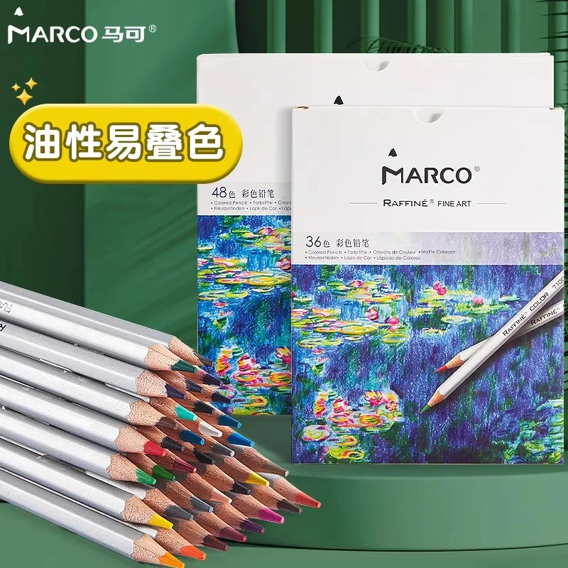 

24/36/48/72 Colors Marco Colored Pencils Are Lead-free Specialized for Painting and art students