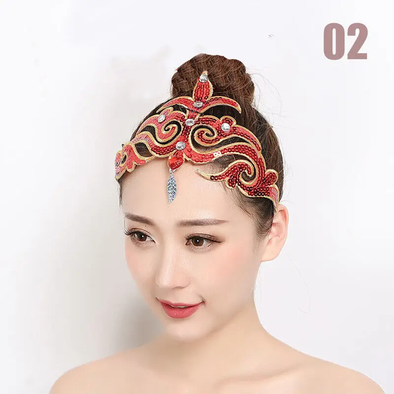 Copricapo da donna classico Folk Opening accessori per la danza testa da ballo Flower Stage Performance Hairwear accessori per capelli da sposa