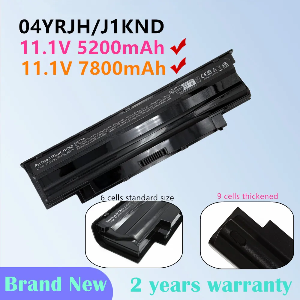 J1KND YXVK2 Battery For Dell Inspiron N7110 N5030 M5010 M501D M5110 M5030 M4110 N3010 N4010  N5010 N7010 M5010 N4050 N4110 N5020