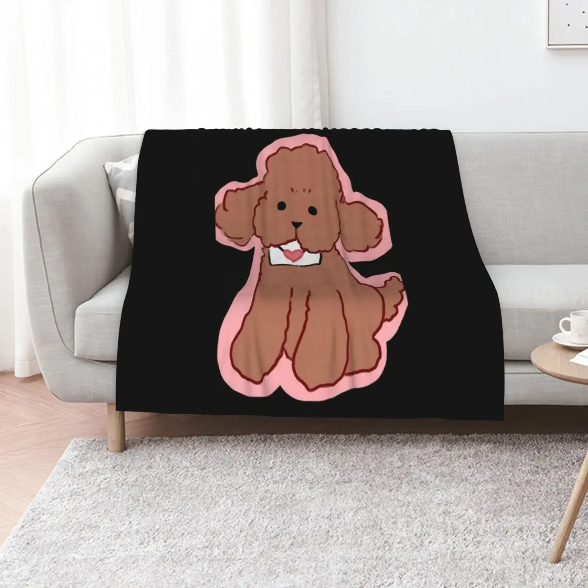 Makkachin Throw Blanket Soft Breathable Blanket for Night Sleeping