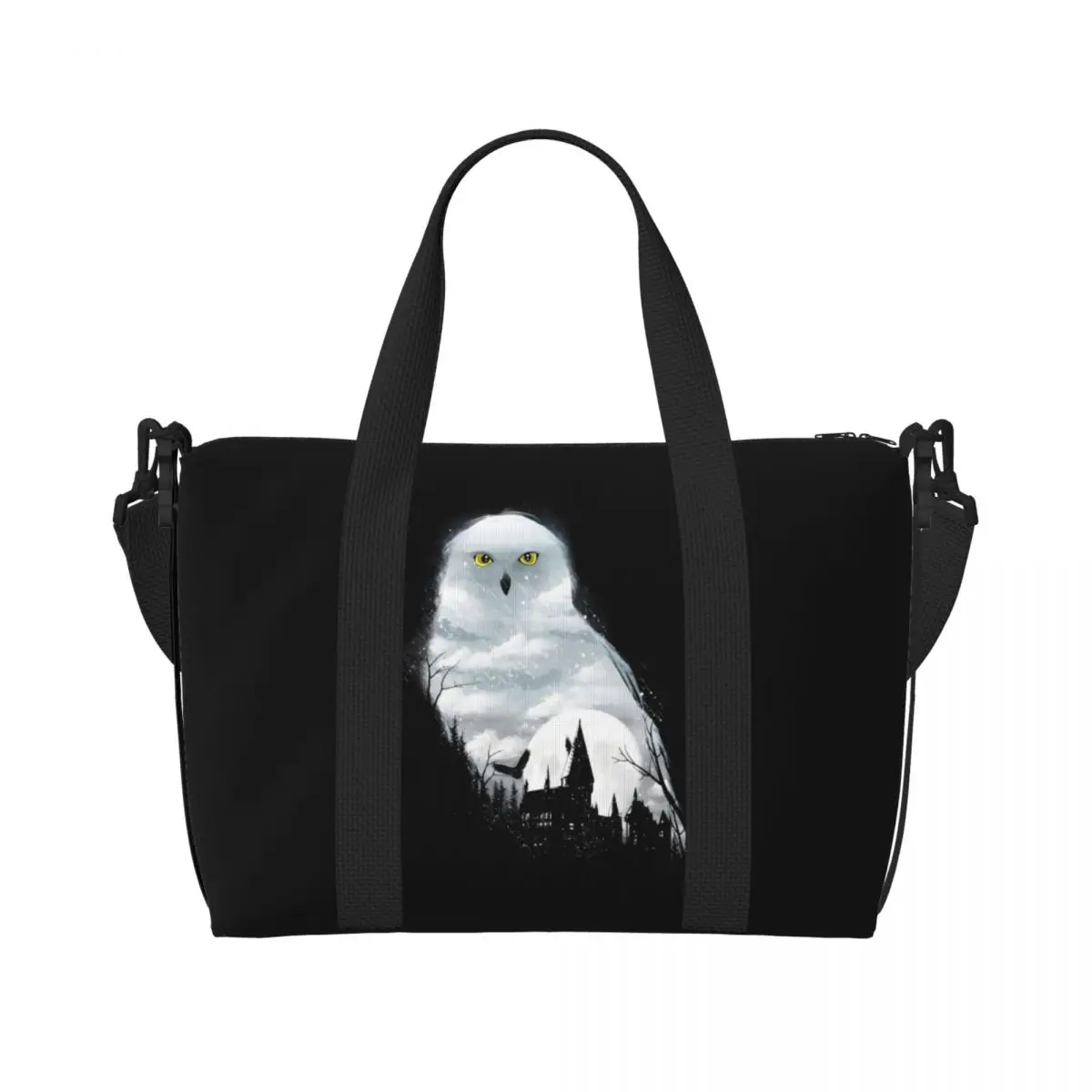 

Custom H-Harrys Beach Tote Bag for Women Extra Large Gym Carry On Magic School Travel Shopping Bags