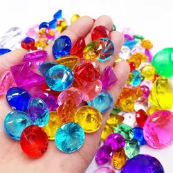 10pcs Plastic Kids Toys Diamond Clear Fake Diamond Toy Gems Colorful Diamond Toy Model Birthday Home Decor Wedding Decoration