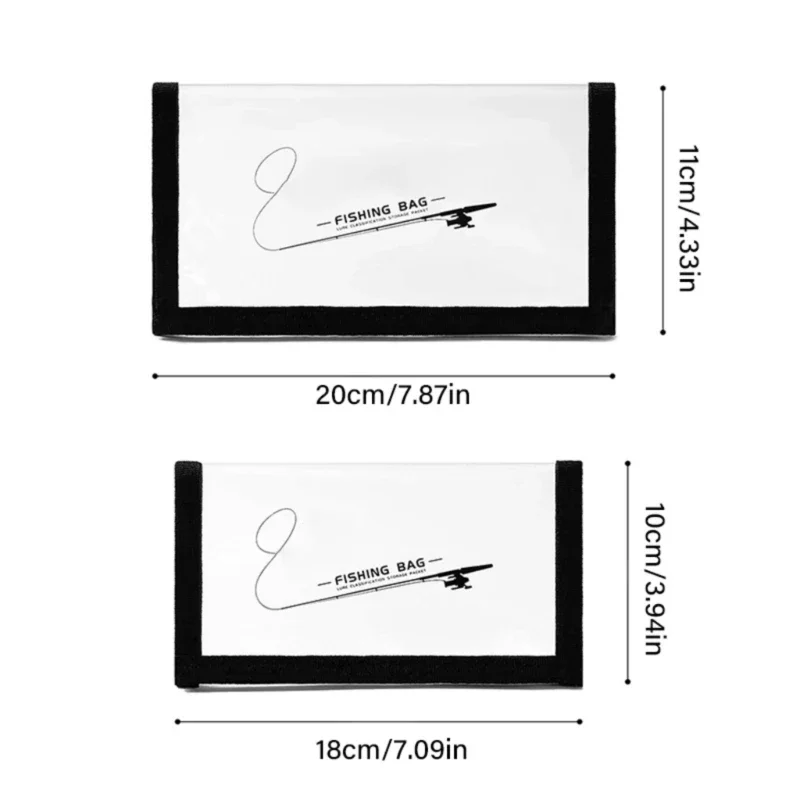 Clear Fishing Baits Storage Bag Thickened Waterproof Prevents Hook Tangles Magical Adhesive Closures For Easy Tackle Access 24BD