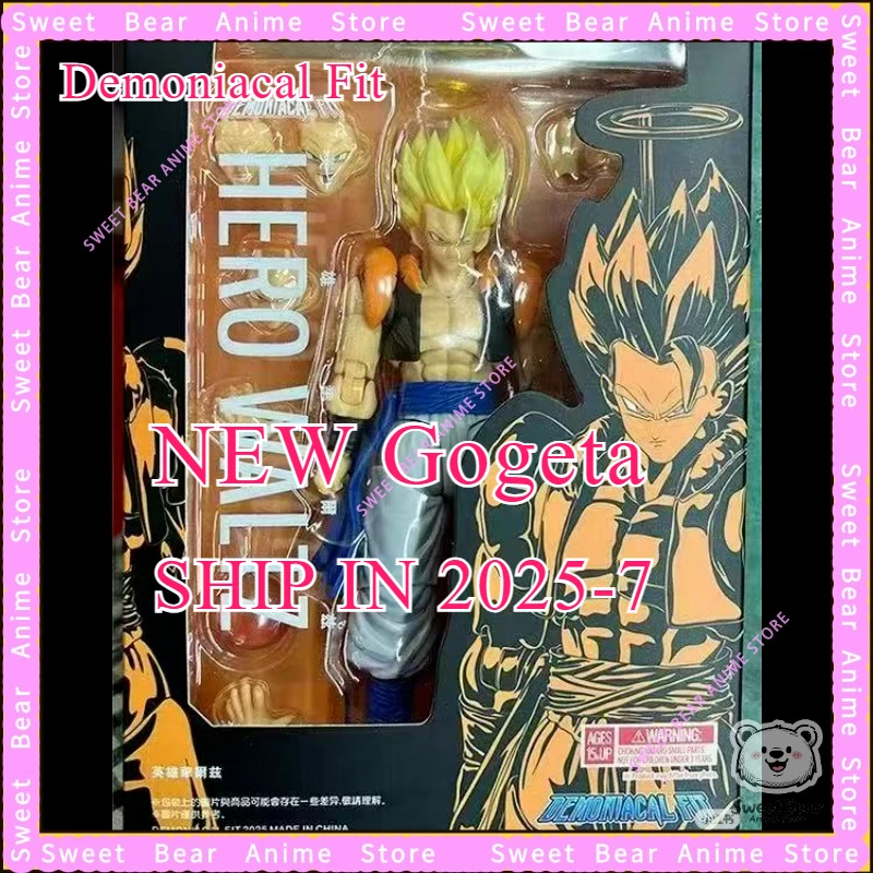 

Demoniacal Fit Gogeta Hero Waltz Dragon Ball Super Saiyan 1/12 SHF Action Figure Anime Model Trendy Toy Desktop Doll