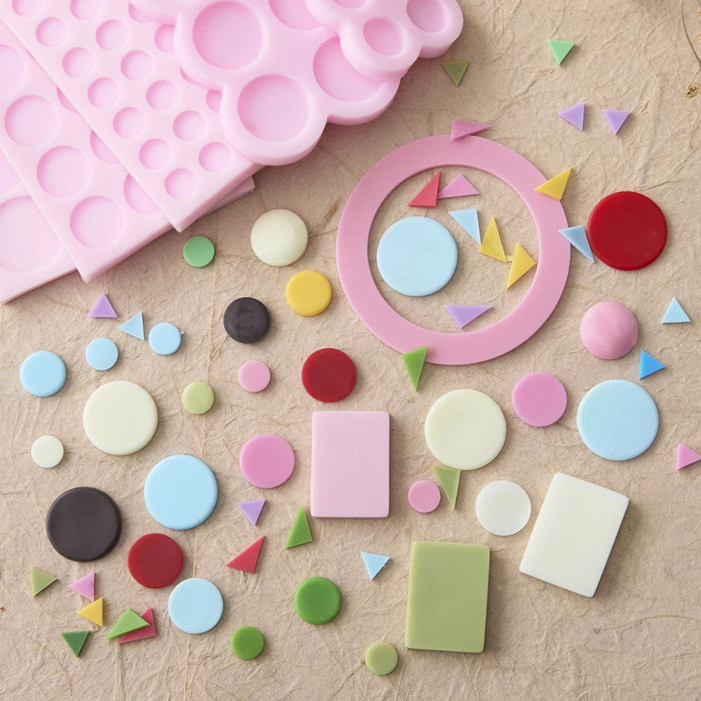 

Eye Blush Molds Silicone Cartoon Animal Accessories Triangle Five-pointed Star Round Welt Decoration Embellishment Cake Tools