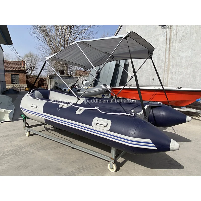 Bateau de pêche gonflable en aluminium PVC de haute qualité, avec moteur hors-bord, offre spéciale