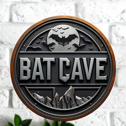Vintage Bat Cave Metal Sign - 8