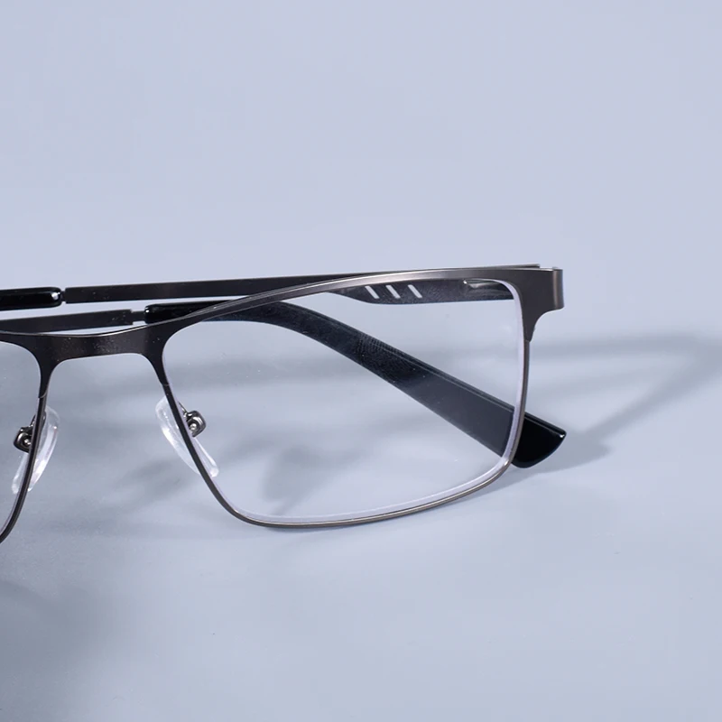 Männer Platz Metall Großen Rahmen Lesen Frühling Scharnier Presbyopie Brille Blau Licht Blockieren Augenschutz Brillen +75 + 125 + 175 + 4 – Detail 22
