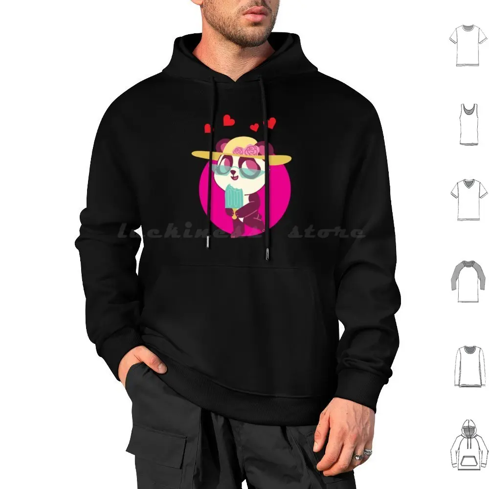 Bear And Panda Bubu Dudu Balloon Hoodie cotton Long Sleeve Bear And Panda Bubu Dudu Balloon Love Cute Panda Bear Bubu Dudu