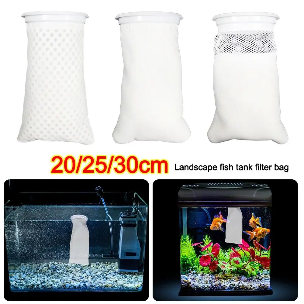 Reusable Aquarium Filter Bag Dry and Wet Separation with Fra