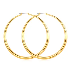 ChainsPro Big Hoop Earrings For Women Gift Gold/Silver Color Wholesale Big Earrings Fashion Jewelry E132