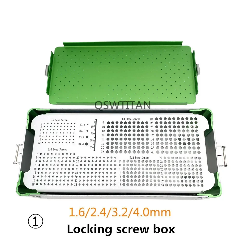 Orthopedic Screw Box Animal Orthopaedic Tray with Screw Rack Veterinary Pet Instrument  Sterilization Tray