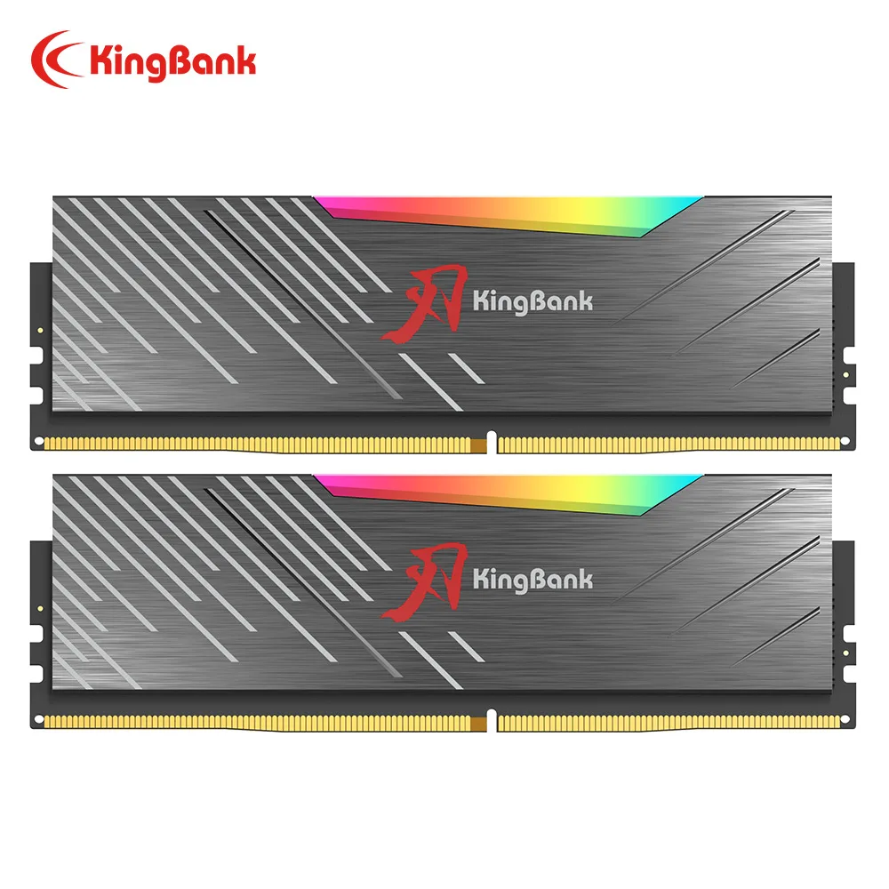 KingBank SOARBLADE KRRB DDR5 RGB SERIES 16GBx2 6000MHz Memory CL28 Hynix A die black Ram Dual-Platform Overclocking PC