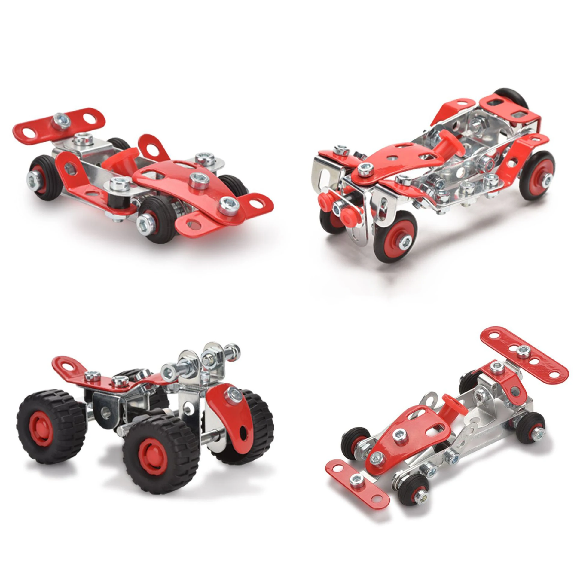 3D Metal Building Blocks F1 Model Screw And Nut Assembly Racing Toy Boy and Girl Children's Car Toy Birthday Gift