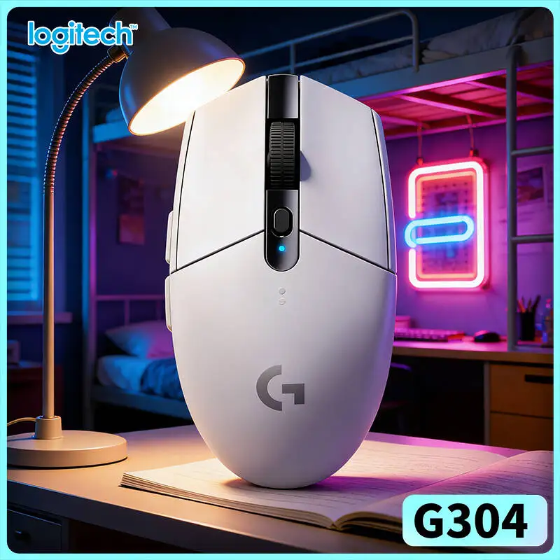 

Беспроводная мышь Logitech G304 с сенсором HERO 12000 DPI, LIGHTSPEED, 1 мс, 9 месяцев автономной работы, стабильное соединение, для любителей игр