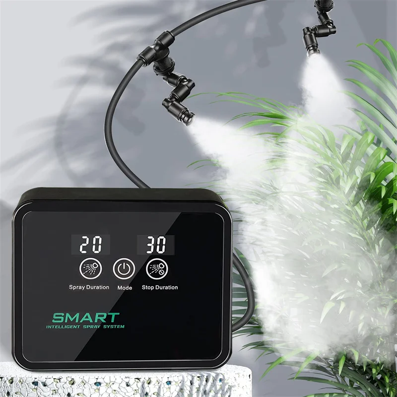 

Intelligent Spray System Mist Rainforest Tank Timing Spray System Kit Reptile Fogger Terrariums Humidifier Electronic Timer