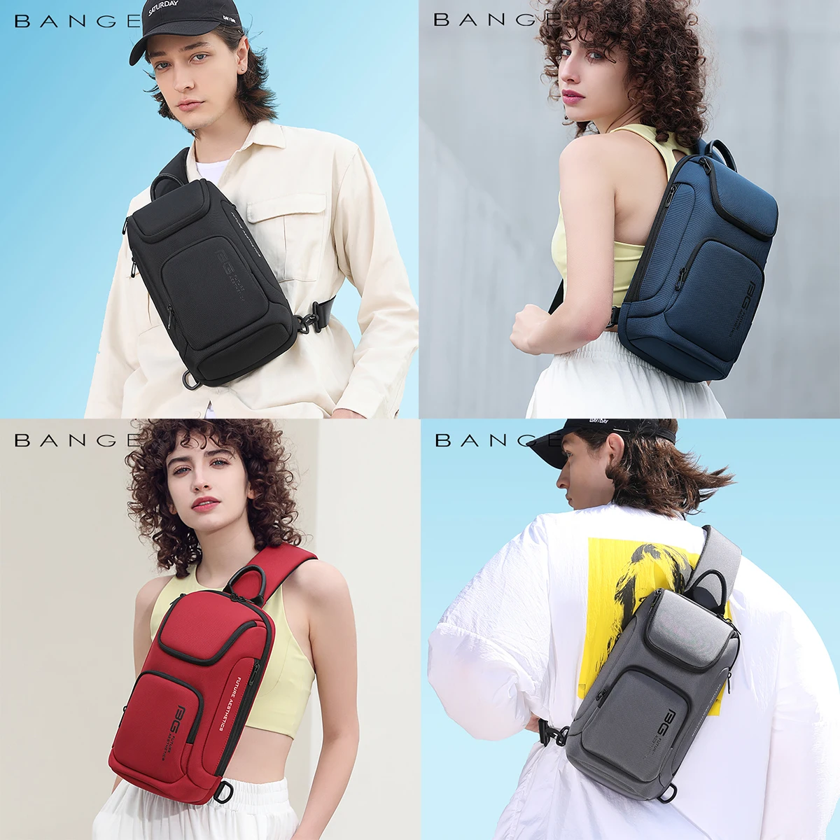 Fashion Chest Bag Men Travel Waterproof Leisure Male Chest Bag Sports Packs Messenger Shoulder Sling Running Bag Women Handbag