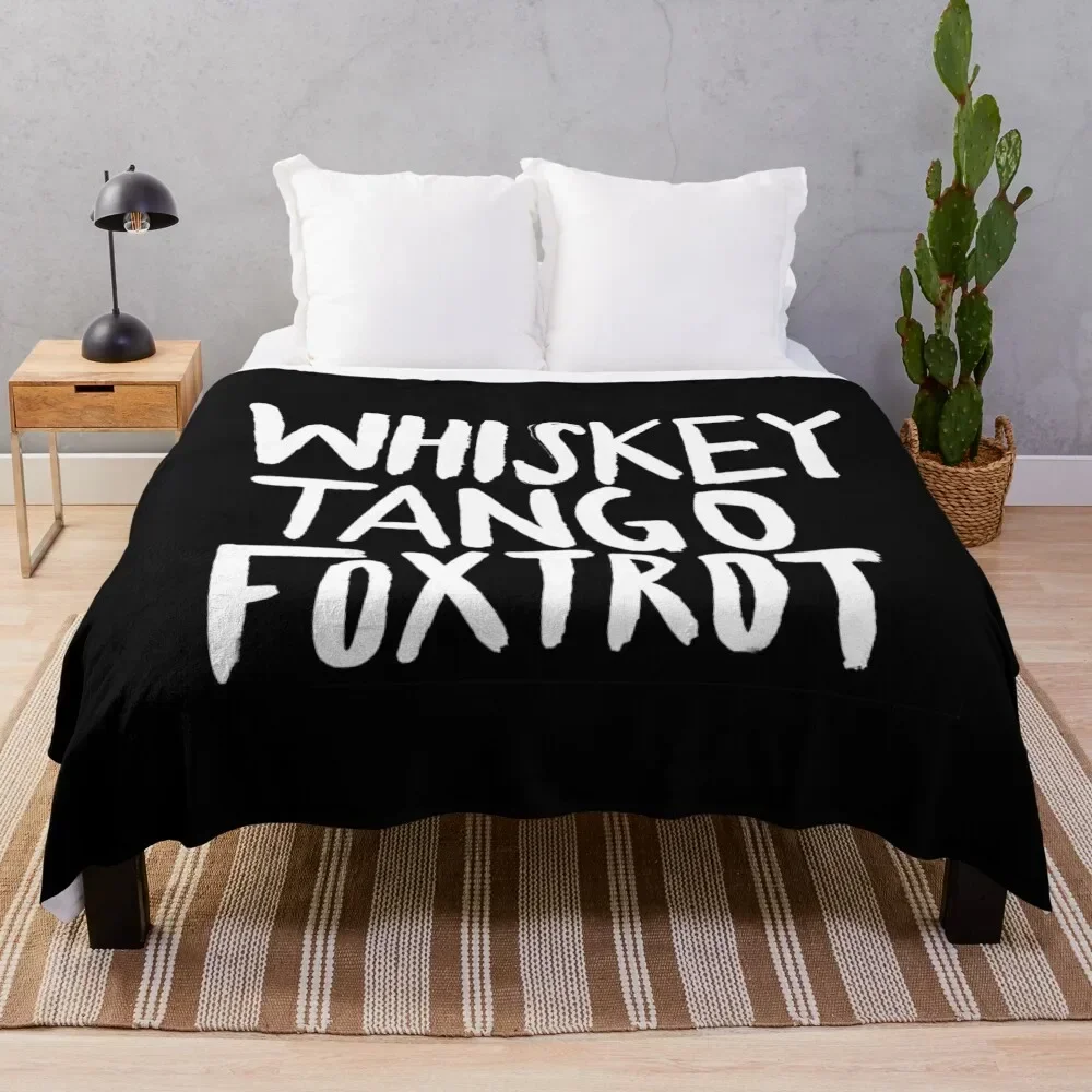 WTF x Whiskey Tango Foxtrot Throw Blanket For Decorative Sofa Baby Furrys Luxury Thicken Blankets